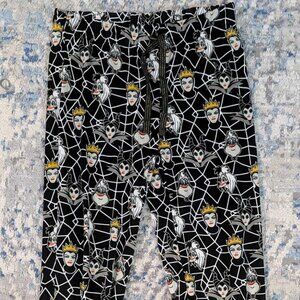 Official Women's Disney Villians Black Comfy Pajama Sleepwear Lounge Pants Large